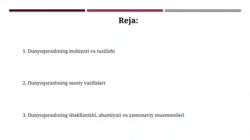 Dunyoqarashning mohiyati, tuzilishi va asosiy funksiyalari 2