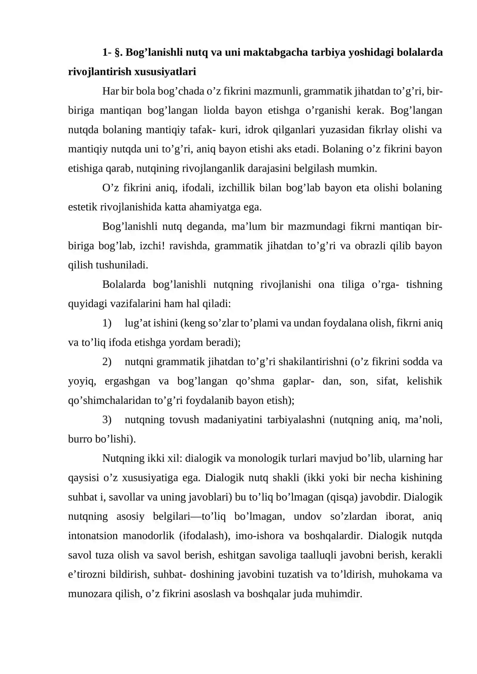 Bolalarni bog’lanishli nutqqa o’rgatish uslubiyoti 2