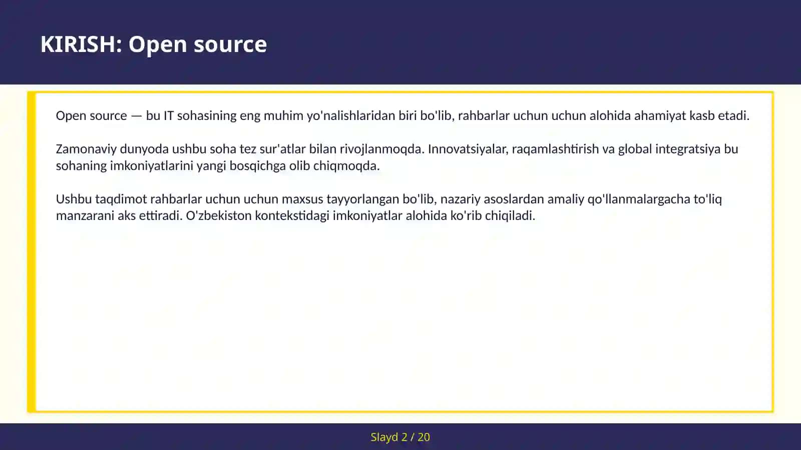 Open Source 2