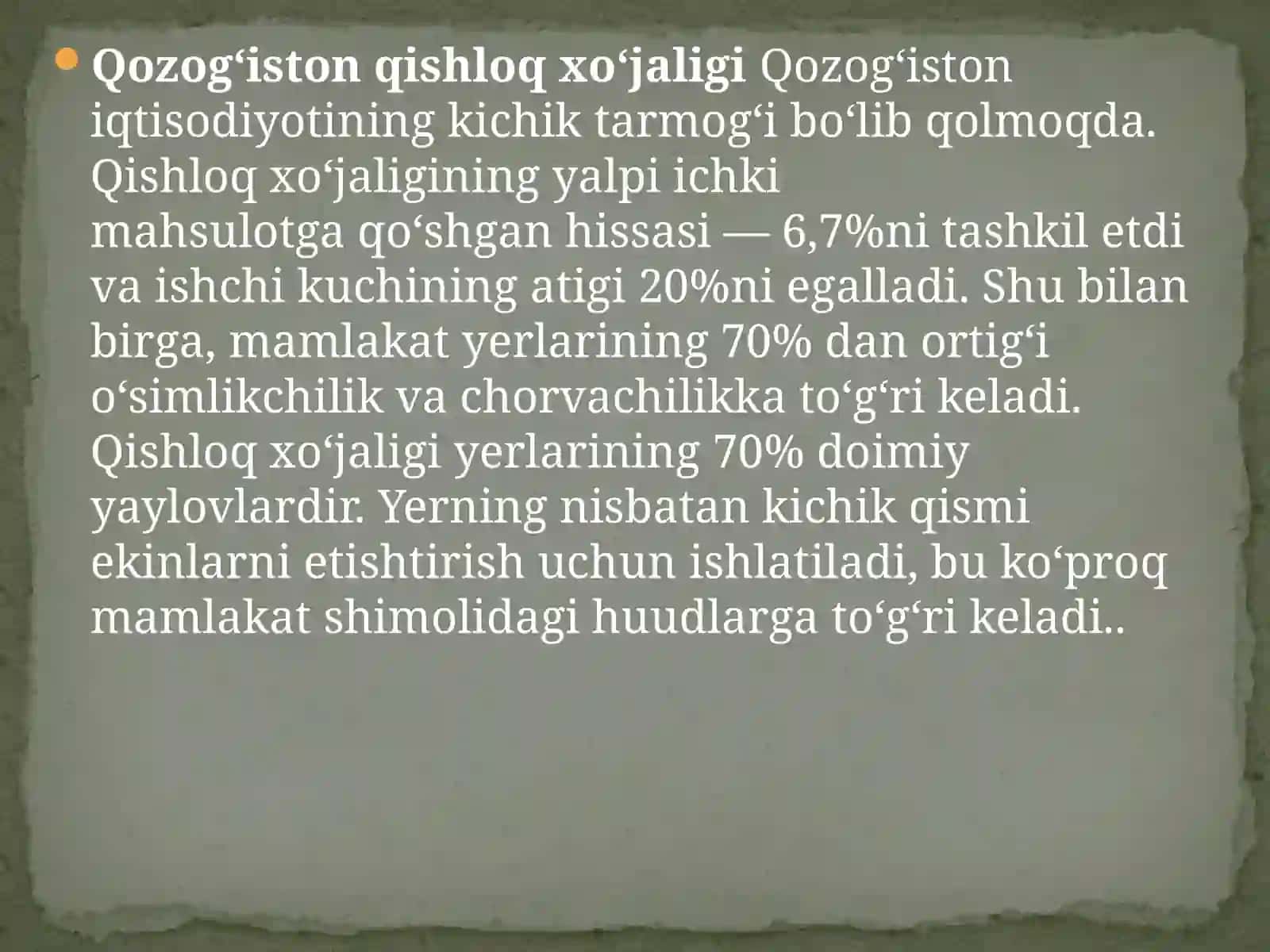 AGROSANOAT MAJMUASI:Qozog’iston Respublikasi Yuldashov Sardor 2