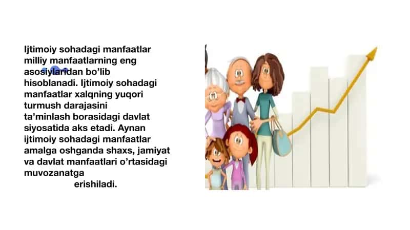 Ijtimoiy sohadagi manfaatlar 2