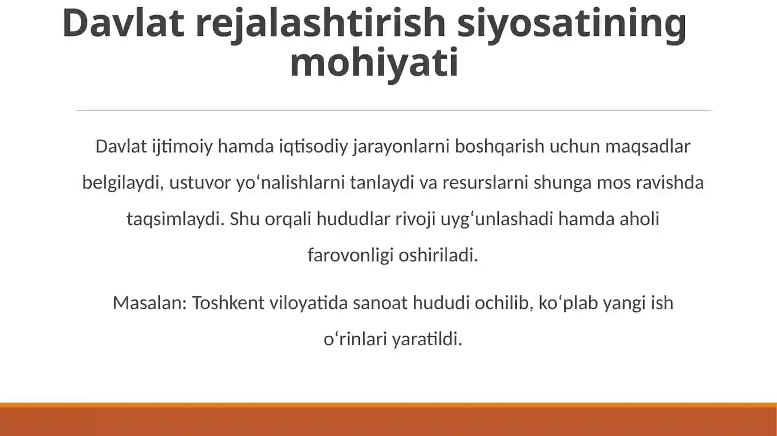 Davlatning ijtimoiy-iqtisodiy rivojlanishini dasturlash, prognozlashtirish va rejal 2