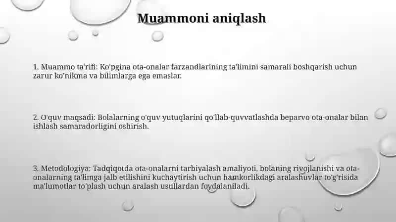 Farzandi Ta’Lim-Tarbiyasiga E’Tiborsiz Ota-Onalar Bilan Ishlash Samaradorligini Oshirish 2