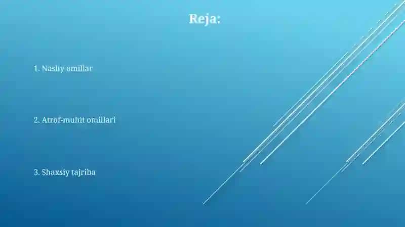 Bola shaxsini rivojlanish omillari 2