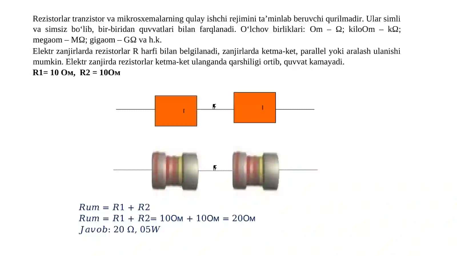 Yarim o’tkazgichli fotoelektron asboblarning fizikaviy asoslari. Fotorezistorlar. Fotodiodlar. 2