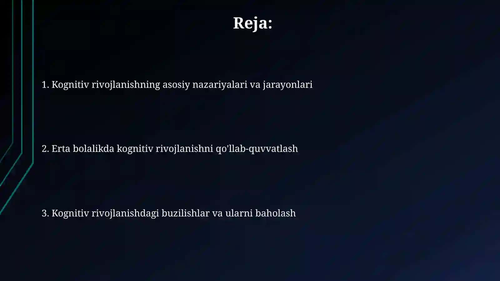 Erta bolalik davrida bolaning aqliy rivojlanishi 2