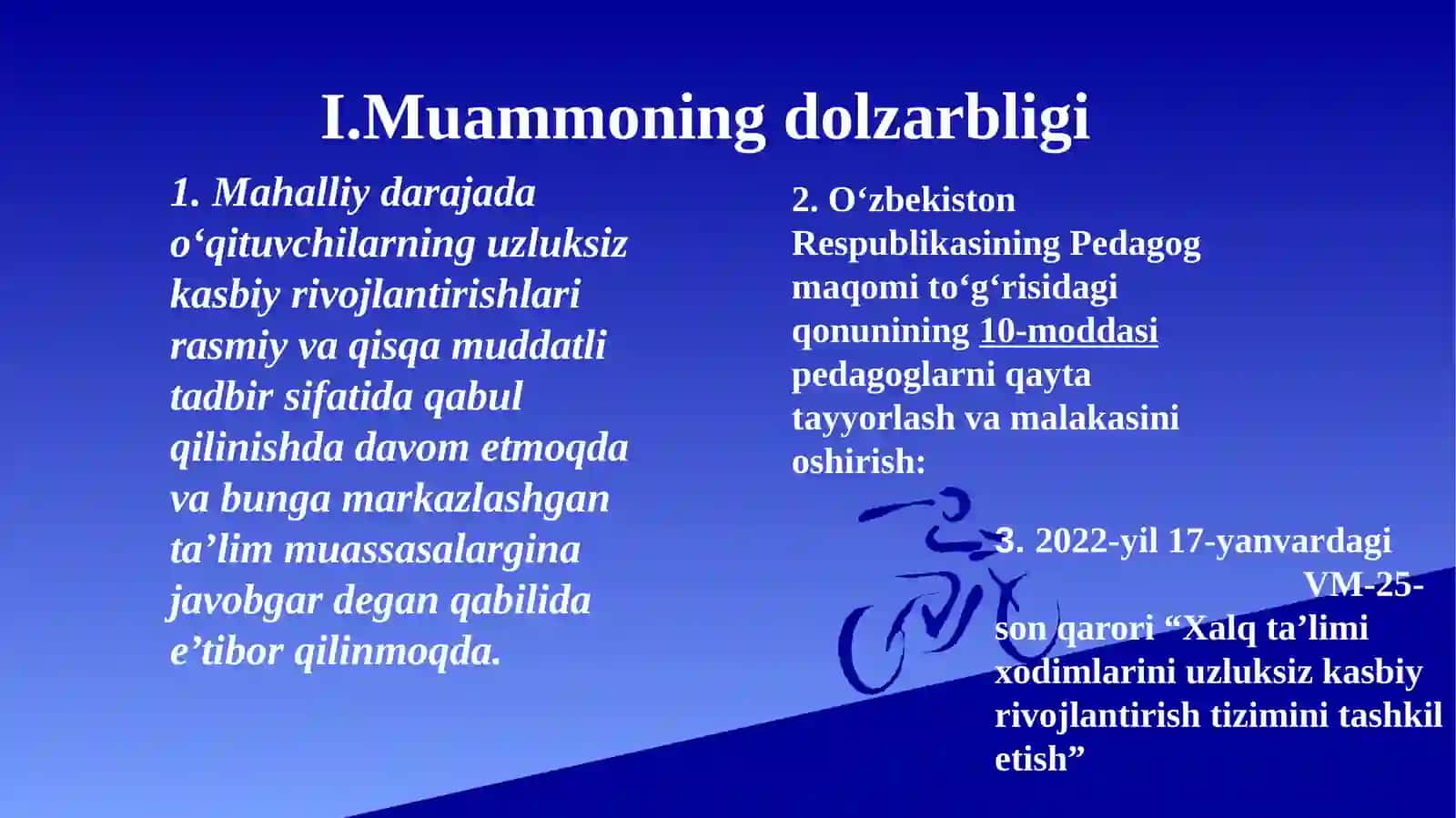 Pedagog xodimlarning kasbiy rivojlantirish strategiyasini ishlab chiqish 2