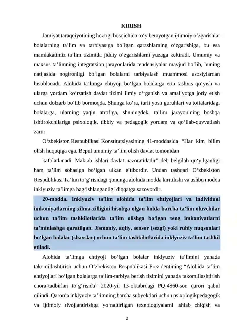 "GOSPITAL PEDAGOGIKA” FANINING TARIXI, MAZMUNI VA MOHIYATI" 2