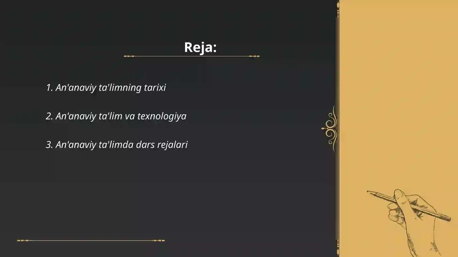 An'anaviy ta'lim 2