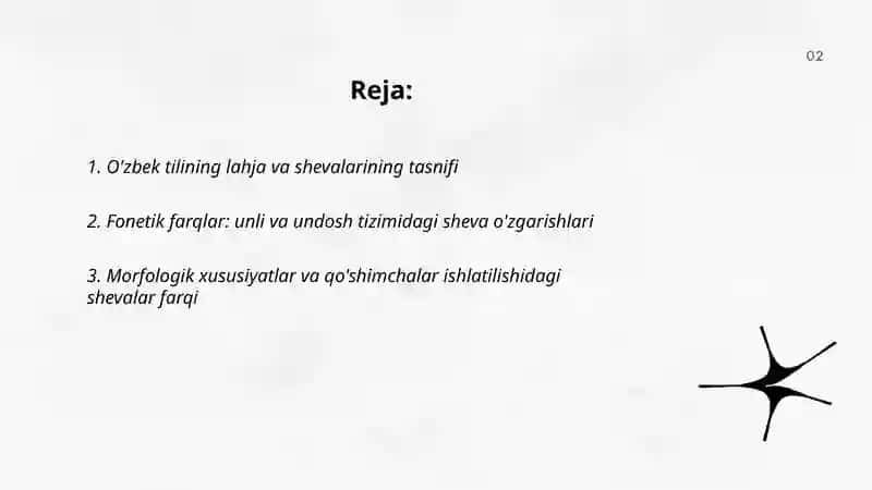 O'zbek tili lahja va shevalari 2