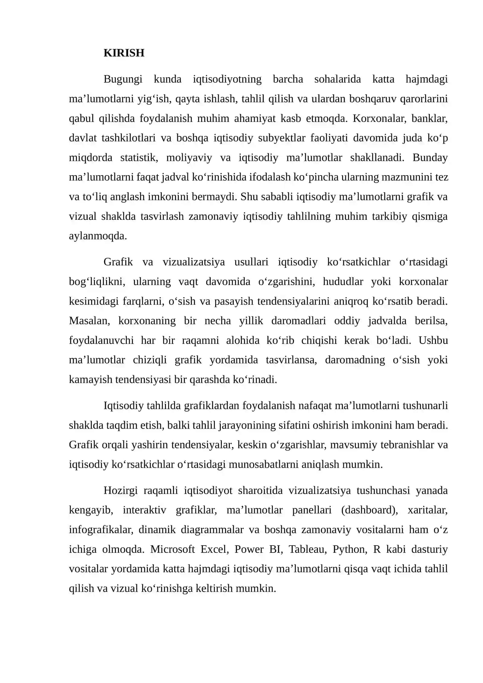 IQTISODIY TAHLILDA GRAFIK VA VIZUALIZATSIYA USULLARINING AHAMIYATI 2