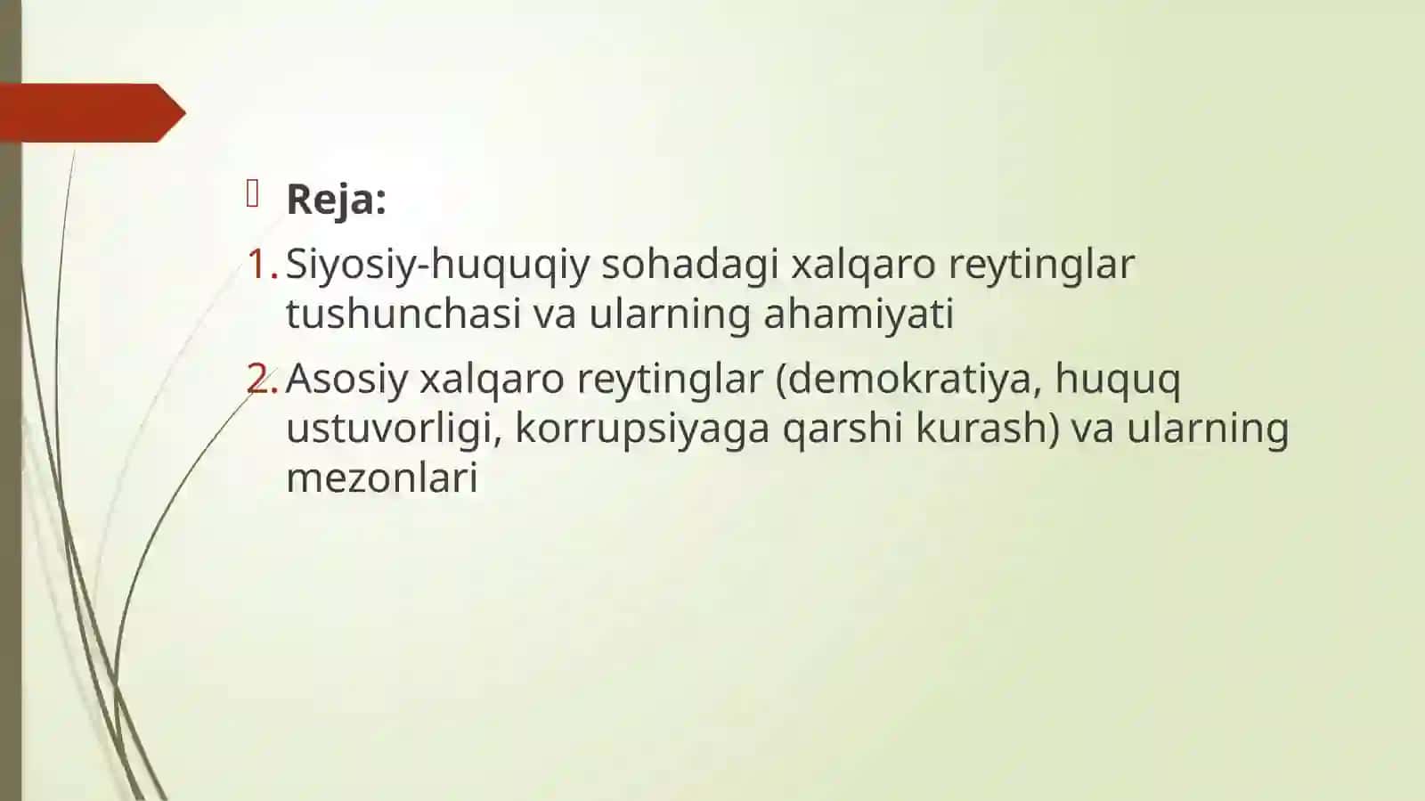 Siyosiy-huquqiy sohaga o‘zbekistonning integratsiyalashuvi 2