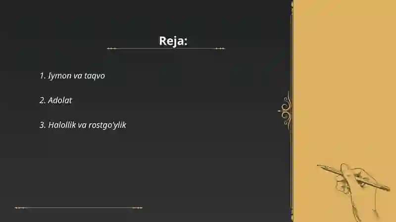 Islom axloqi va uning asosiy prinsiplari 2