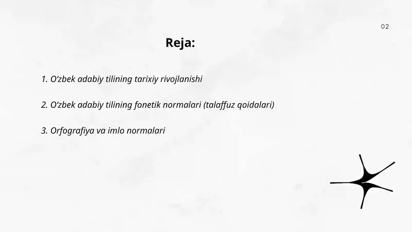 Oʻzbek adabiy tili.Lison va nutq normalari 2