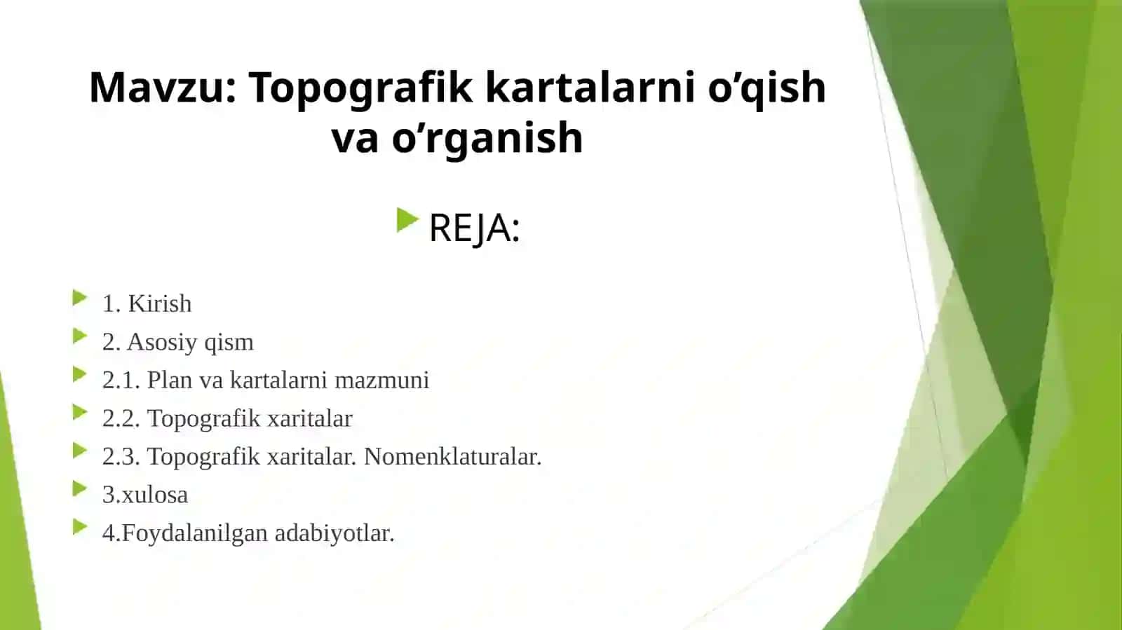 Topografik kartalar 2