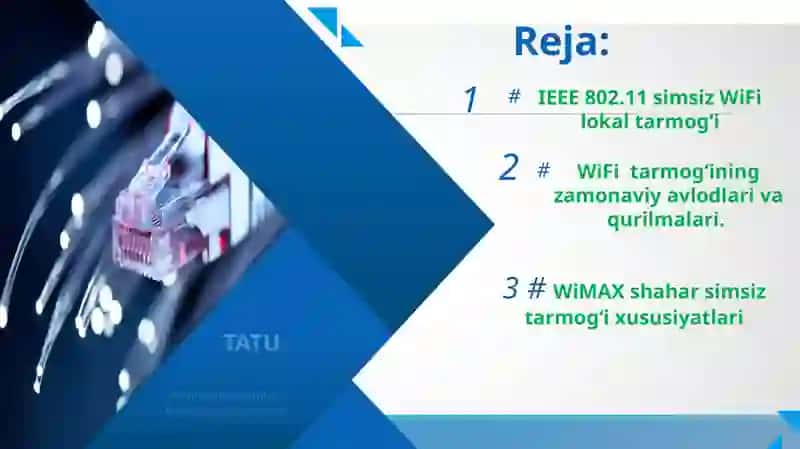 Simsiz tarmoq texnologiyalari 2
