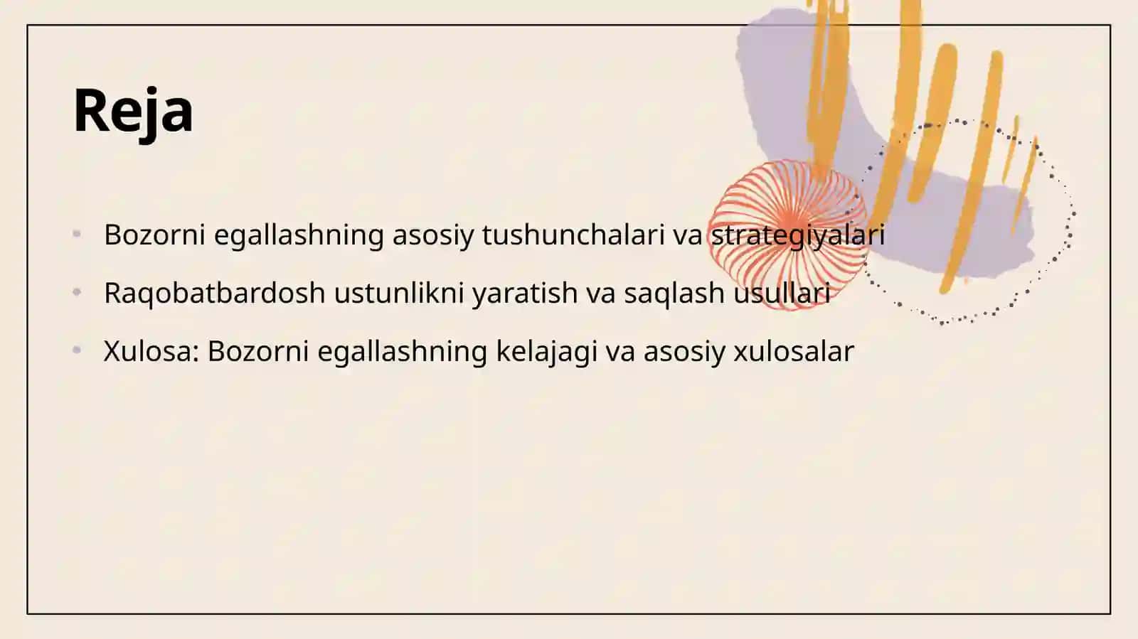Marketingda Bozorni Egallash: Asosiy Tushunchalar 2