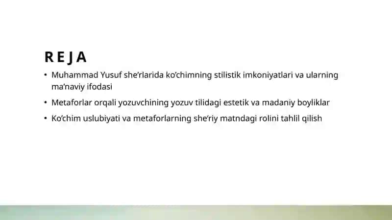 Muhammad Yusuf she’riyatida ko'chimning stilistik imkoniyatlari 2