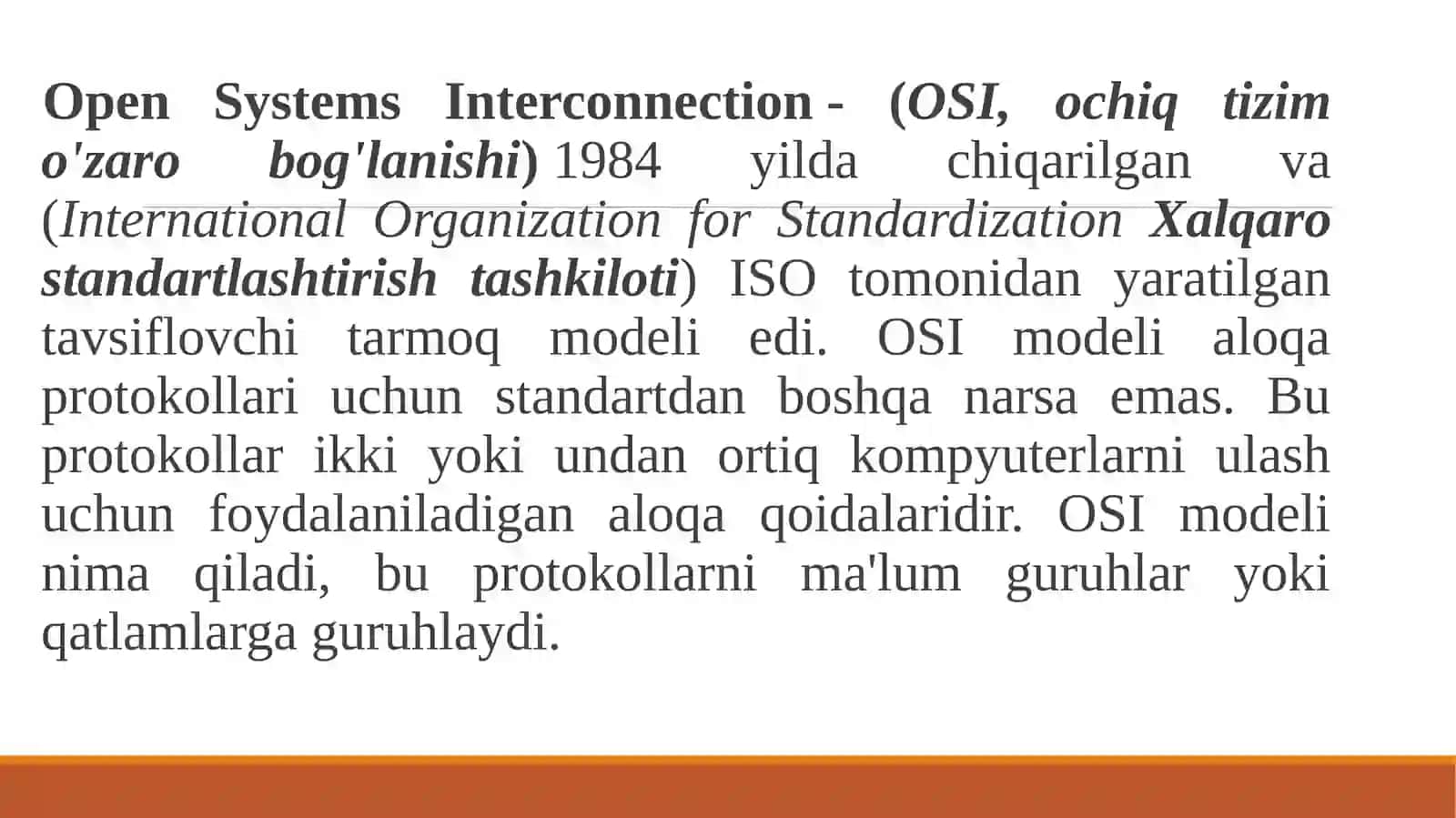 OSI/ISO modeli 2