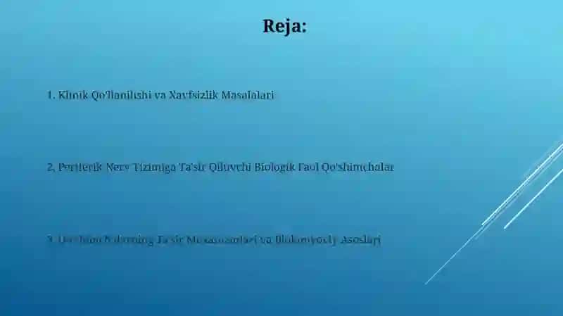 Periferik nerv tizimiga tasir etuvchi biologik faol qòshimchalar 2