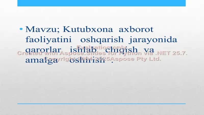 Kutubxona axborot faoliyatini boshqarish jarayonlarining bosqichlari 2