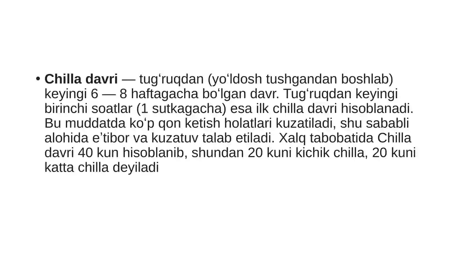 Chilladavri fiziologiyasi va patologiyasidagi amshiralik parvarishi 2