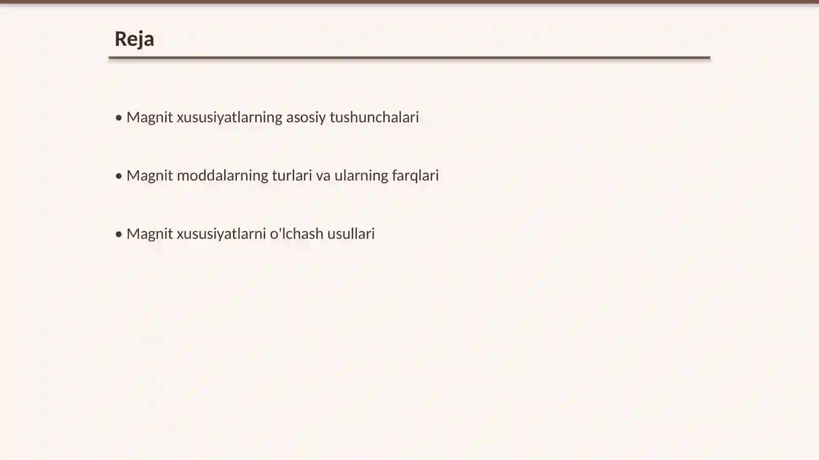 Magnit moddalarning magnit xususiyatlari 2