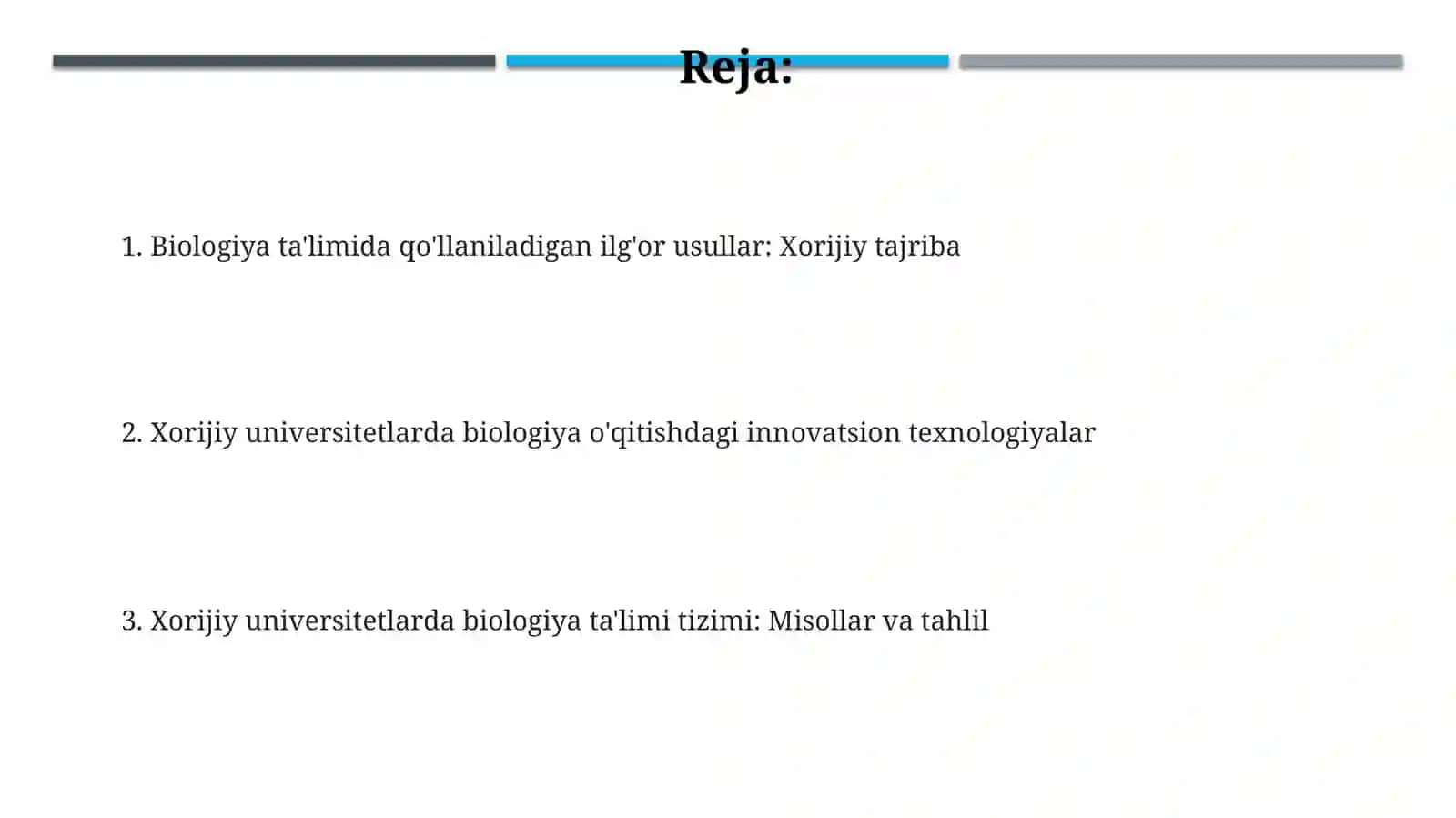 Biologiya ta'limida qo'llaniladigan ilg'or usullar: Xorijiy tajriba 2
