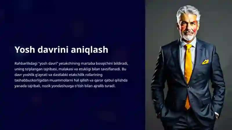 Rahbarlikda yosh davri 2
