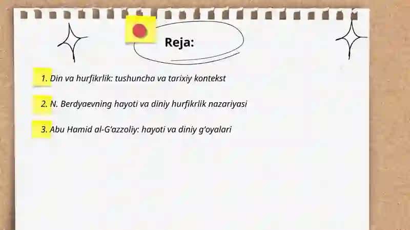 Din va hurfikrlik 2