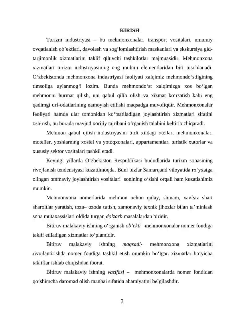 TURISTIK KORXONALARDA XIZMAT KÖRSATISH VA BOSHQARISHNING TARKIBIY TUZILISHI 2