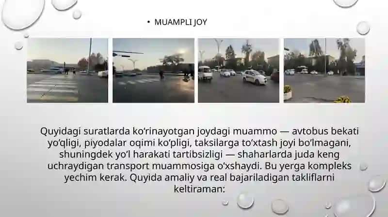 yol  muomosiga yechim 2