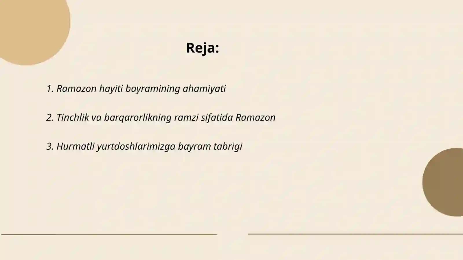 Ramazon Hayiti bilan muborakbod 2