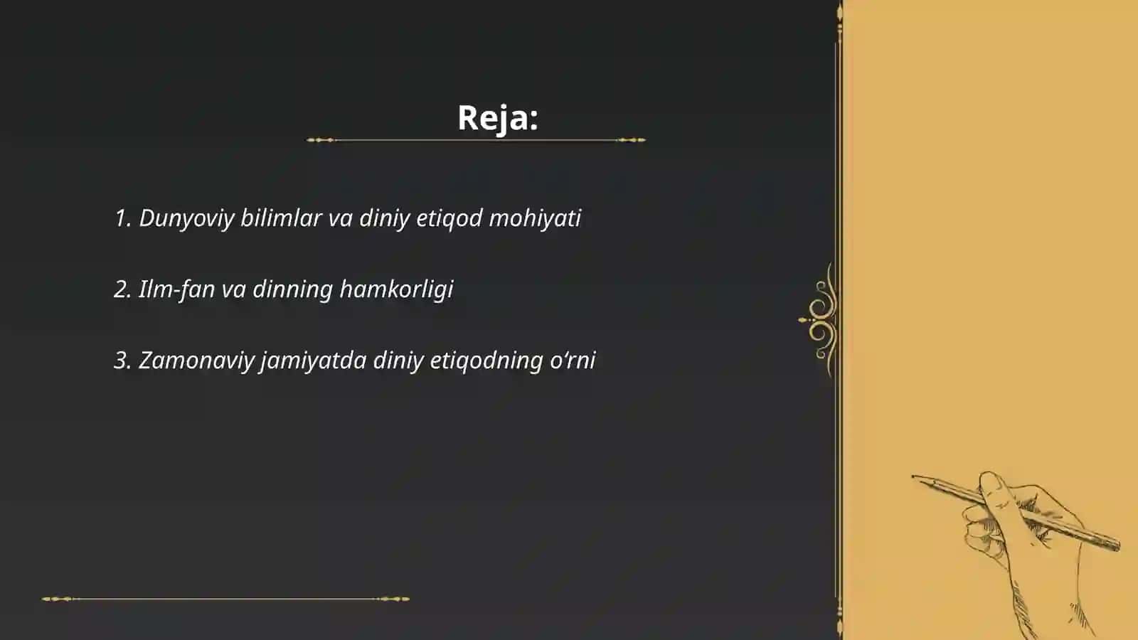 Dunyoviy bilimlar va diniy e'tiqod mohiyati 2