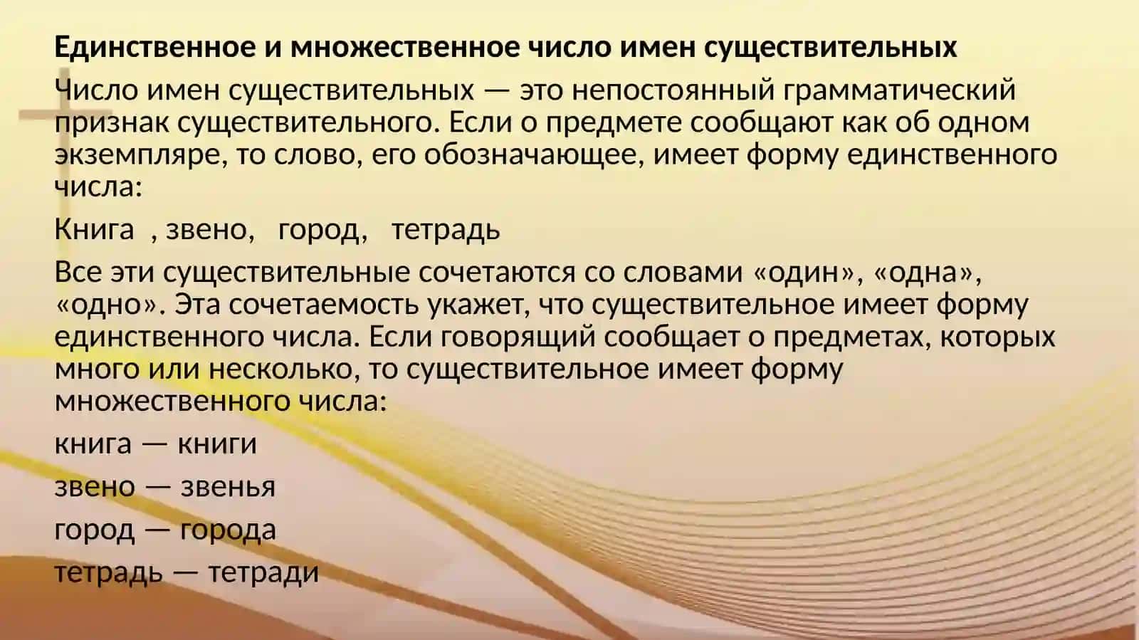 Практическое занятие 4.Грамматическая тема: Число имён существительных (повторение) 2