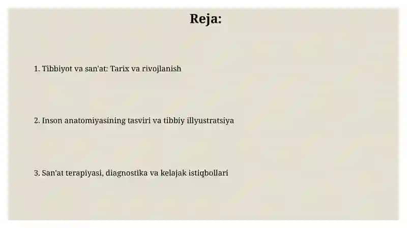 Tibbiyot va san'at: Tarix va rivojlanish 2