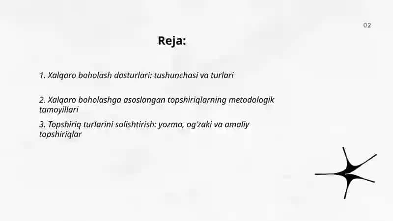 Xalqaro boholash dasturlari: tushunchasi va turlari 2
