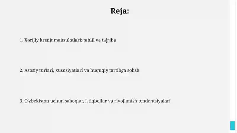 Xalqaro kredit mahsulotlari: Tarix, turlari va xususiyatlari 2