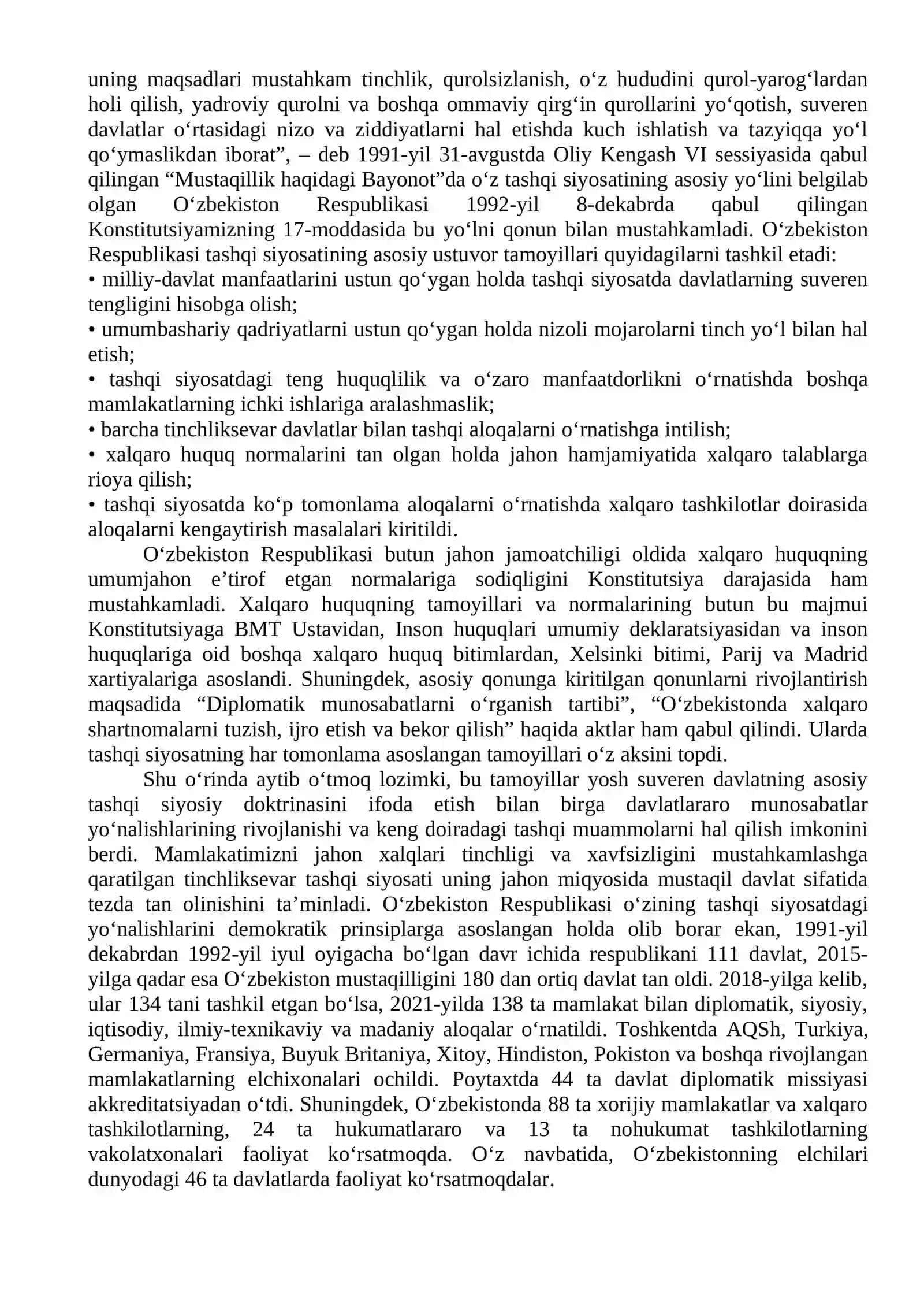 OʻZBEKISTON VA JAHON HAMJAMIYATI AJRATILGAN SOAT-2 2
