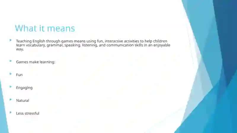 Teaching English through games 2