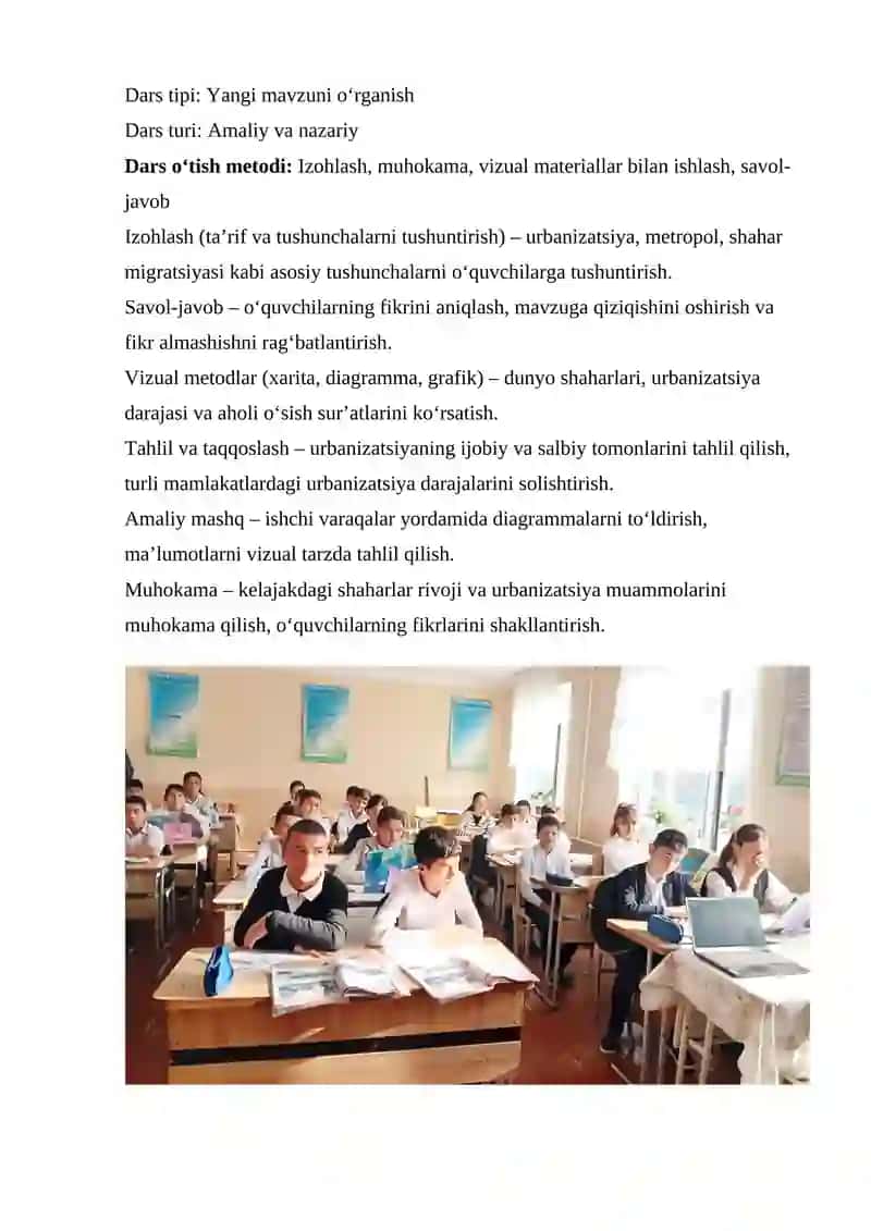 Jahon urbanizatsiyasi 2