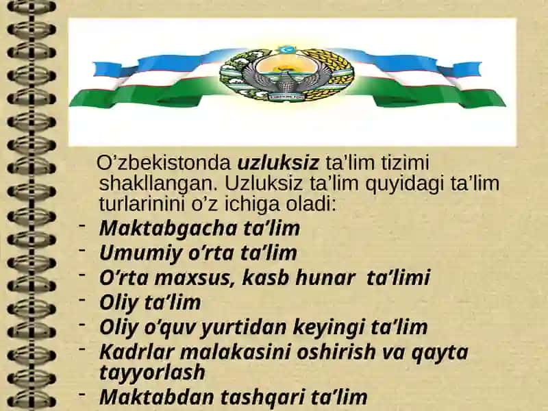 O'zbekistonning ta'lim tizimi 2