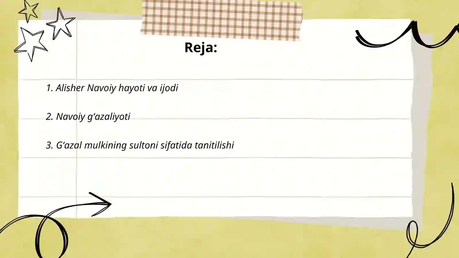 Alisher Navoiy Gʻazal mulkining sultoni 2