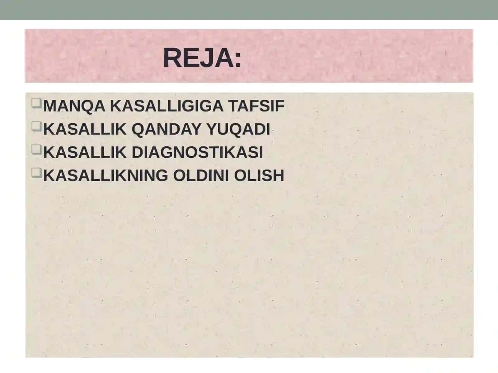Manqa kasalligi qo’zg’atuvchisini laboratoriya diagnostikasi 2