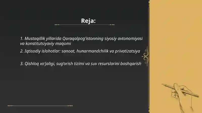 Mustaqillik yillarida Qoraqalpog'iston 2