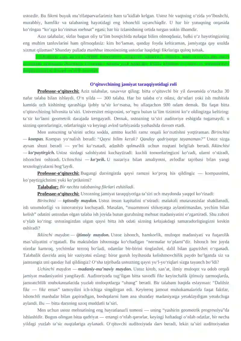 "O‘qituvchi va murabbiylar kuni" 2