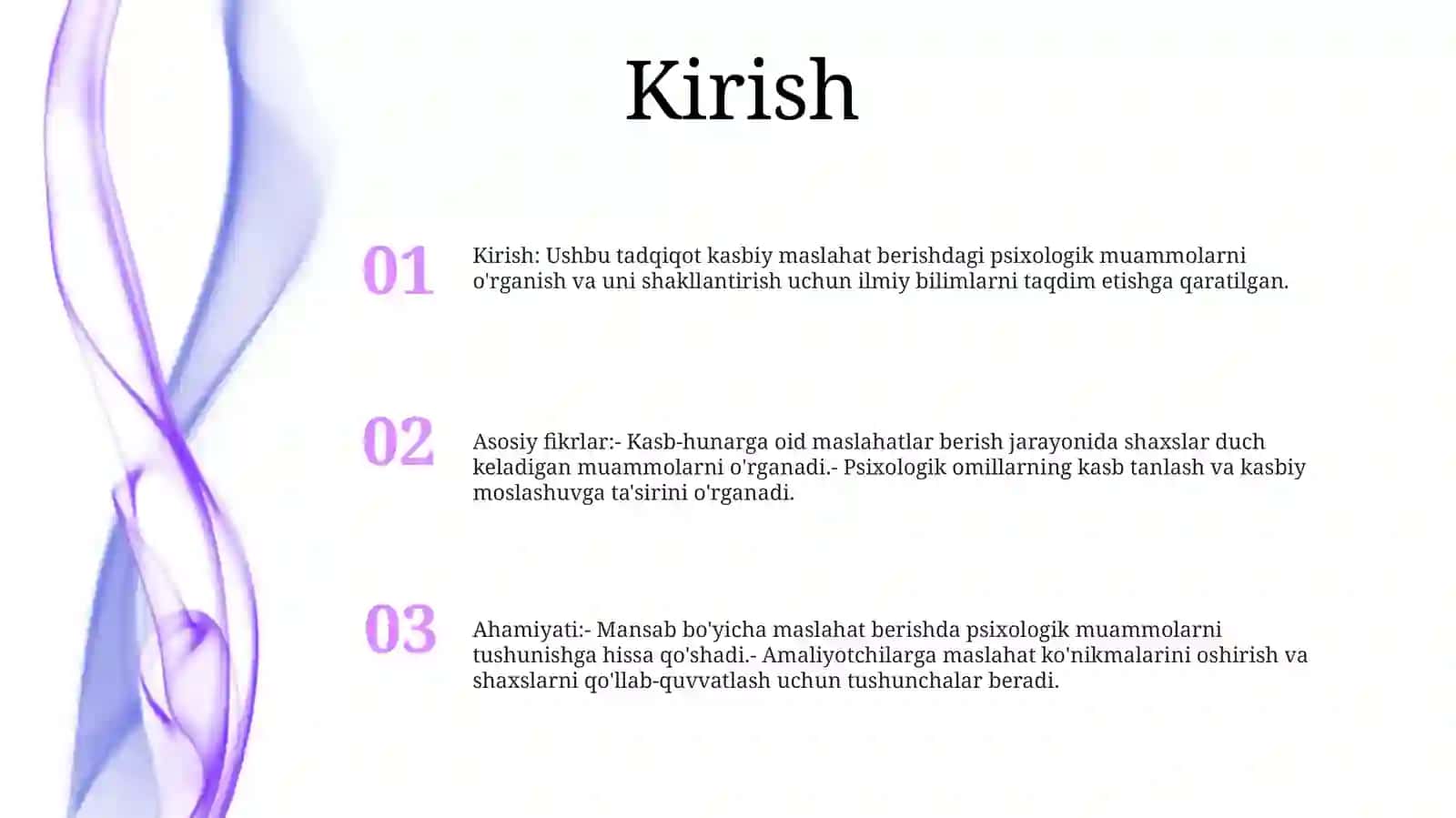 Òspirinlikda Kasbga Yònaltirishning Psixologik Muammolar Haqida IlmiyBilimniShakllantirish 2