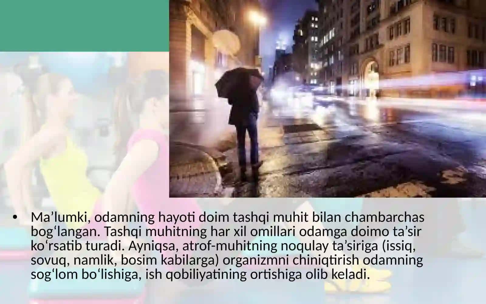 Organizmini chiniqtirishning gigiyenik asoslari 2