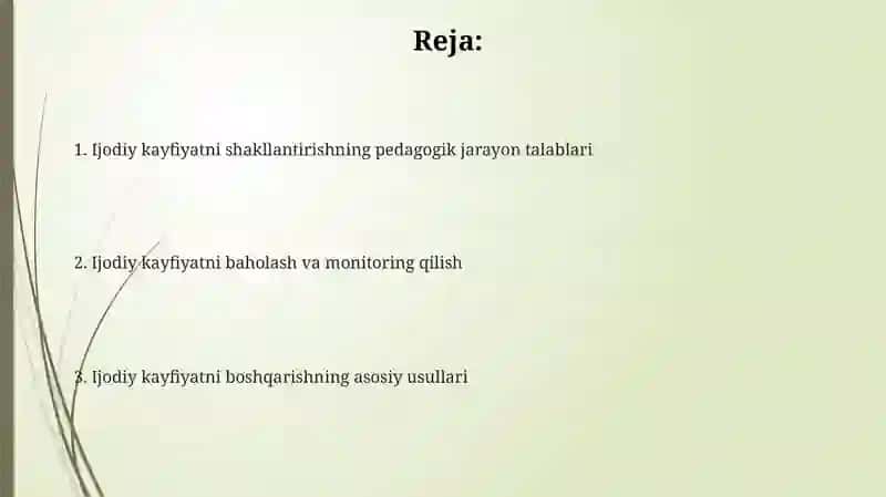 Ijodiy kayfiyatni monitoring qilish 2