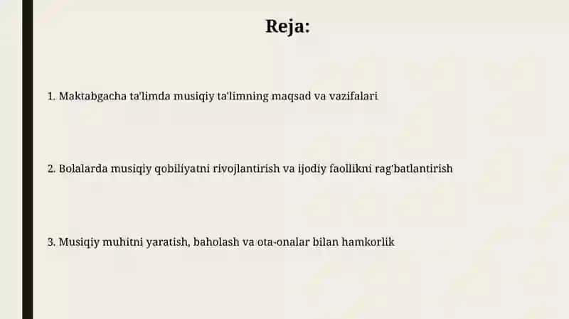 Maktabgacha taʼlimda musiqaviy tarbiya 2